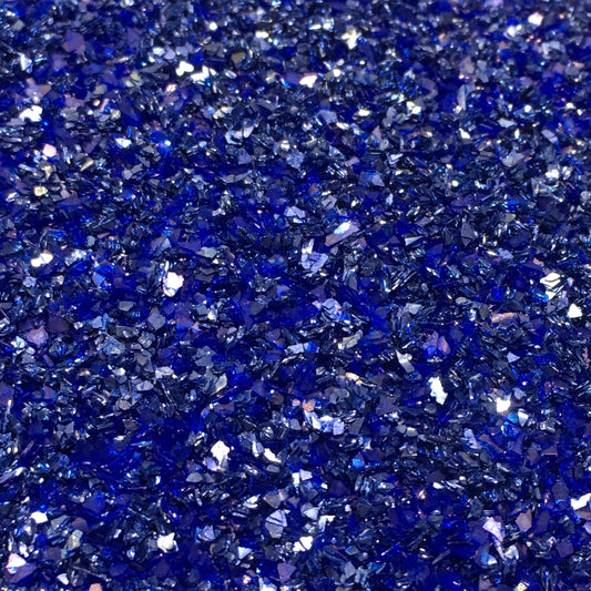 Dark Blue Glass Glitter